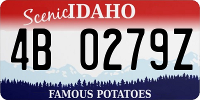 ID license plate 4B0279Z
