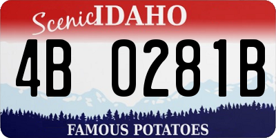 ID license plate 4B0281B
