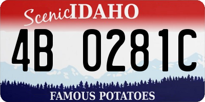 ID license plate 4B0281C