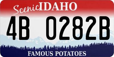 ID license plate 4B0282B