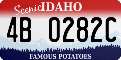 ID license plate 4B0282C