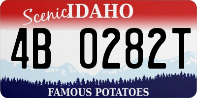 ID license plate 4B0282T