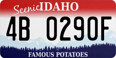 ID license plate 4B0290F