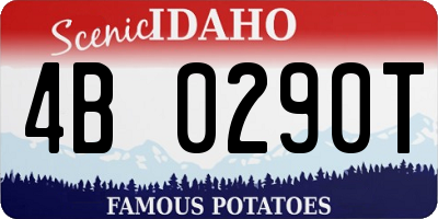 ID license plate 4B0290T