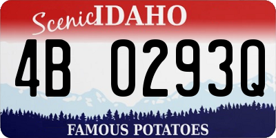 ID license plate 4B0293Q