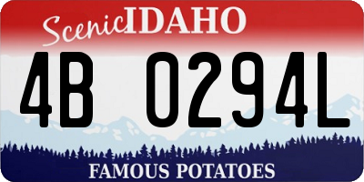 ID license plate 4B0294L