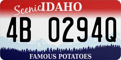 ID license plate 4B0294Q