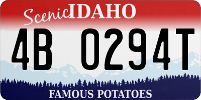 ID license plate 4B0294T