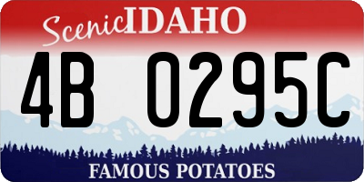 ID license plate 4B0295C