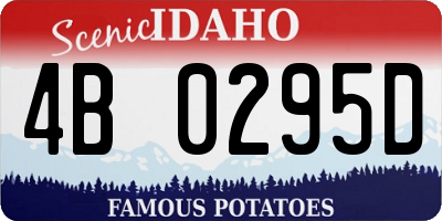 ID license plate 4B0295D