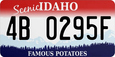 ID license plate 4B0295F