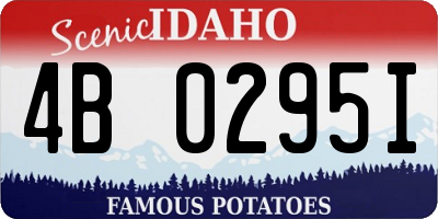 ID license plate 4B0295I