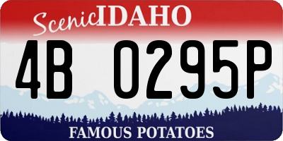 ID license plate 4B0295P
