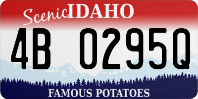 ID license plate 4B0295Q