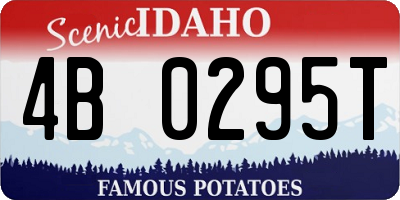 ID license plate 4B0295T