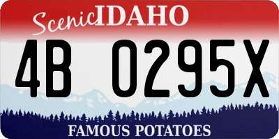ID license plate 4B0295X