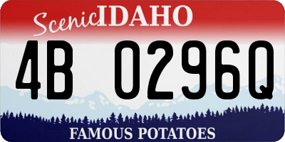 ID license plate 4B0296Q