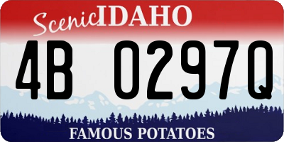 ID license plate 4B0297Q