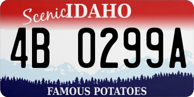 ID license plate 4B0299A
