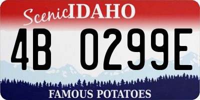 ID license plate 4B0299E