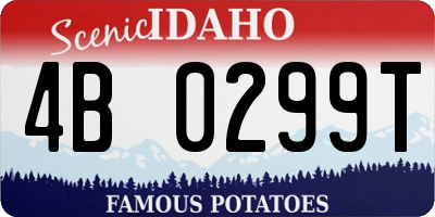 ID license plate 4B0299T