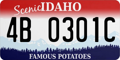 ID license plate 4B0301C