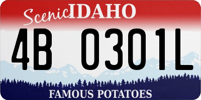 ID license plate 4B0301L