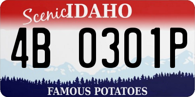 ID license plate 4B0301P