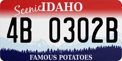 ID license plate 4B0302B