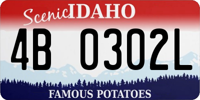 ID license plate 4B0302L