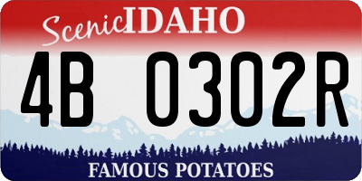 ID license plate 4B0302R