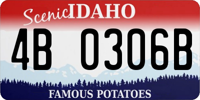 ID license plate 4B0306B
