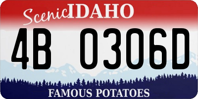 ID license plate 4B0306D