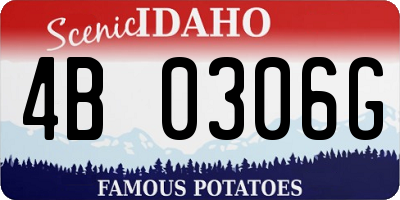ID license plate 4B0306G