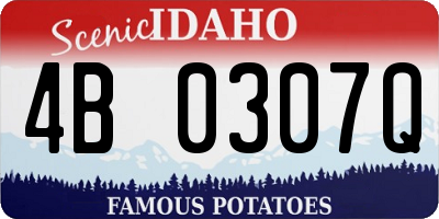 ID license plate 4B0307Q