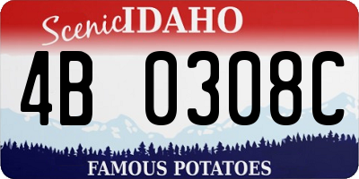 ID license plate 4B0308C