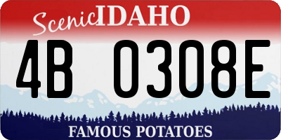 ID license plate 4B0308E
