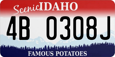 ID license plate 4B0308J
