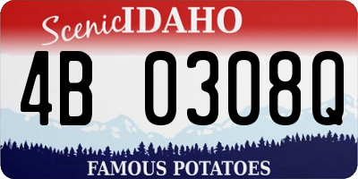 ID license plate 4B0308Q