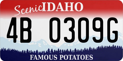 ID license plate 4B0309G