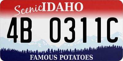 ID license plate 4B0311C