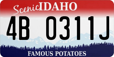 ID license plate 4B0311J