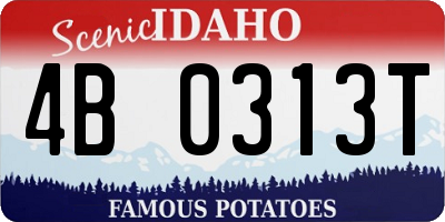 ID license plate 4B0313T
