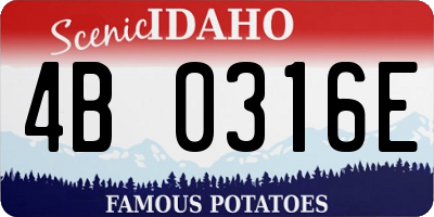 ID license plate 4B0316E
