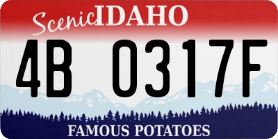 ID license plate 4B0317F