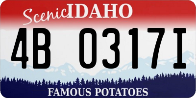 ID license plate 4B0317I