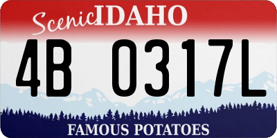 ID license plate 4B0317L