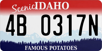 ID license plate 4B0317N
