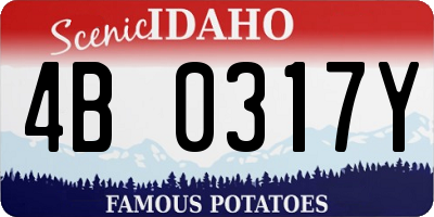 ID license plate 4B0317Y