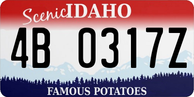 ID license plate 4B0317Z